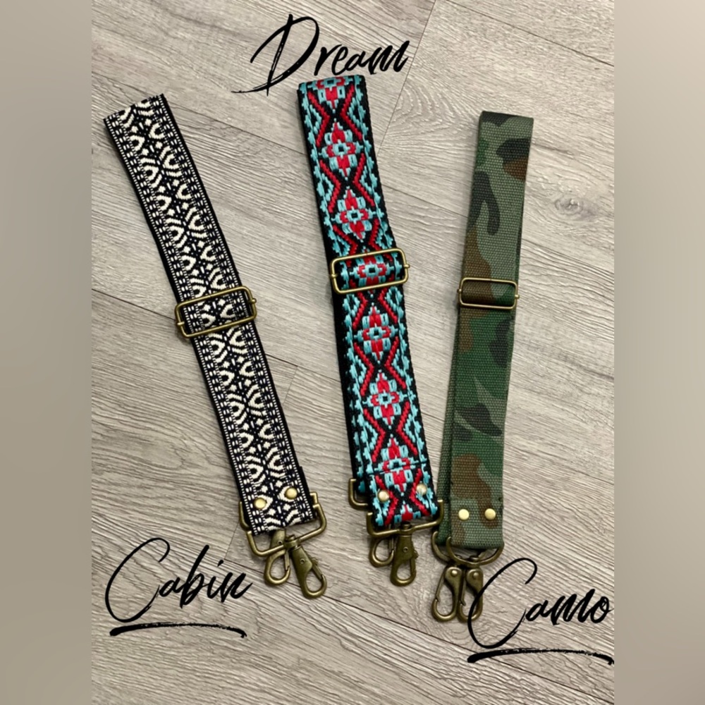 Wide canvas bag strap
